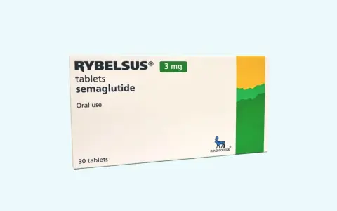 Opakowanie leku Rybelsus, zawierającego semaglutyd, to lek na cukrzycę w formie tabletek do stosowania doustnego.
